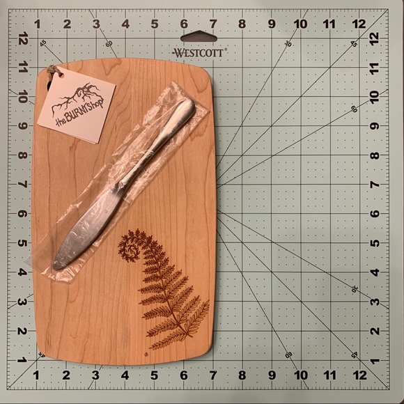 NWT Denise O' Reilly Cheese Board Knife Gift Set Fern Hostess Housewarming Gift - Picture 10 of 12